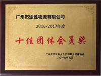 十佳团体会员奖